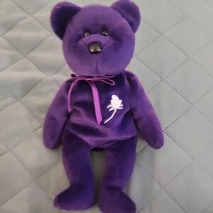 Ty Purple Plush Teddy Bear Stuffed Animal